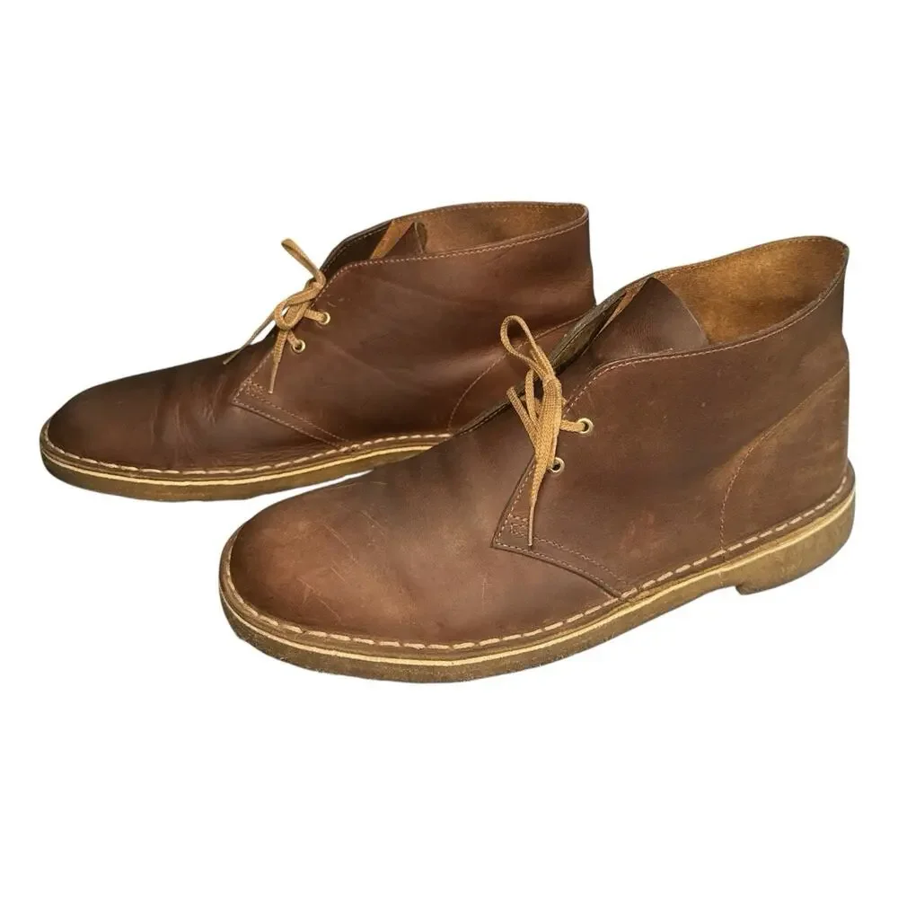 12 Clarks Originals Desert Boot Chukka Boots Beeswax Brown Men's Casual 26106562